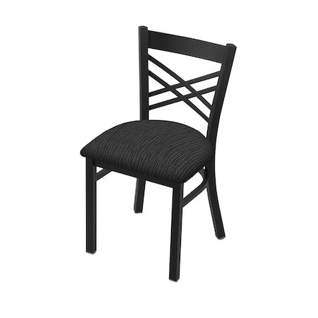 Holland Bar Stool Co 620 Catalina 18" Chair with Black Wrinkle Finish and Graph Coal Seat 62018BW018